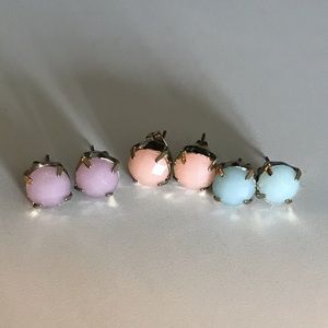 Colored Stud Earrings